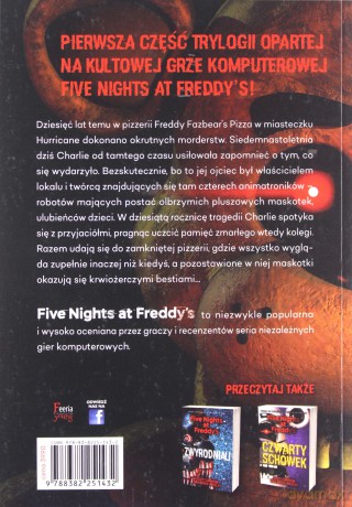 Srebrne oczy Five Nights at Freddy's - Scott Cawthon, Kira Breed-Wrisley [KSIĄŻKA]