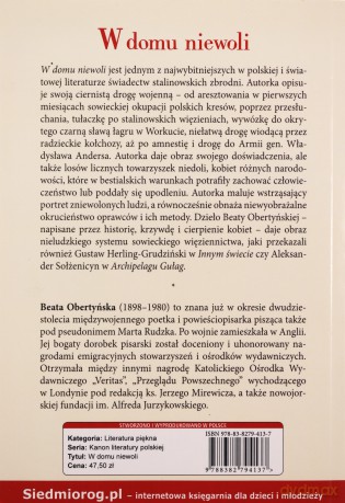W domu niewoli - Beata Obertyńska [KSIĄŻKA]