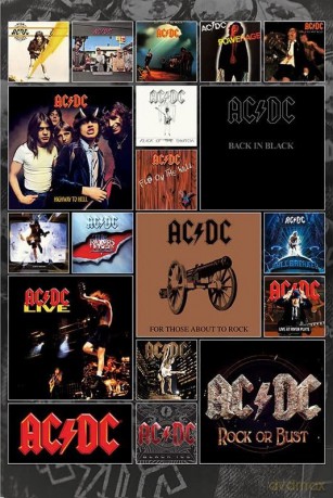 AC/DC - Poster ACDC Covers (91.5x61)