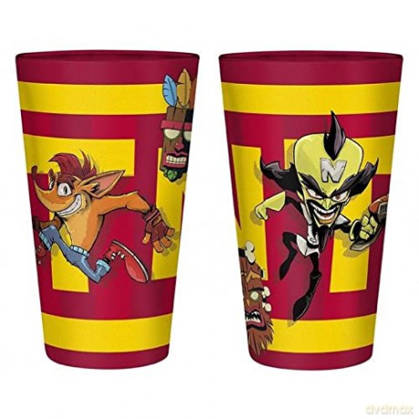 CRASH BANDICOOT - Large Glass - 400 ml - TNT Crash - box