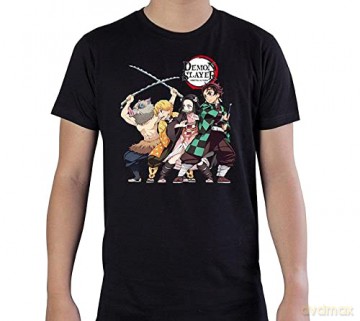 DEMON SLAYER Group T-shirt męski SS czarny