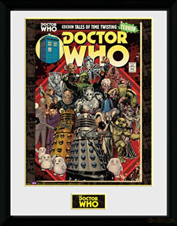 DOCTOR WHO Vilains Comics Plakat w ramce