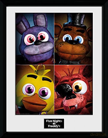 FIVE NIGHTS AT FREDDYS- Framed poster Quad