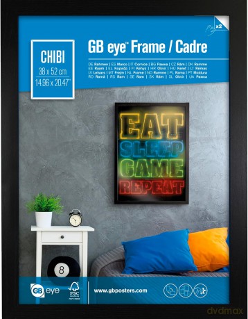 GBEYE MDF czarna ramka 52 x 38 cm