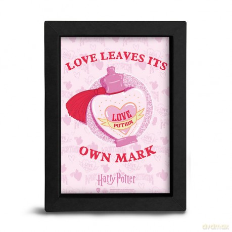 HARRY POTTER - Black Kraft Frame 15x20 - Love - Love Potion