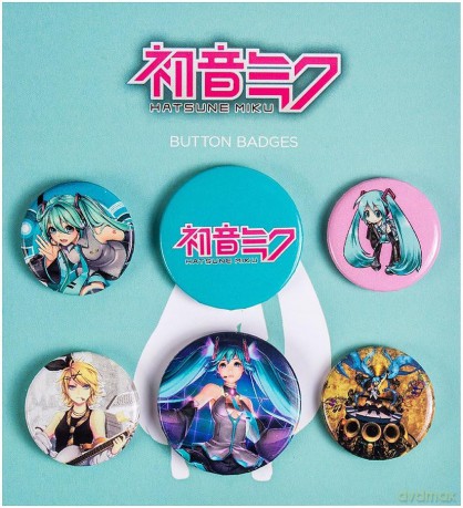 HATSUNE MIKU - Badge Pack - Mix X4