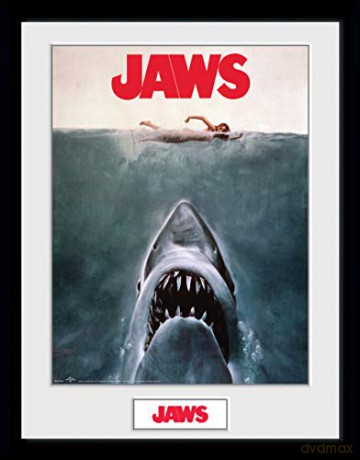 JAWS Key Art Plakat w ramce