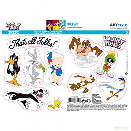LOONEY TUNES Naklejki 16x11 cm/ 2 kartki