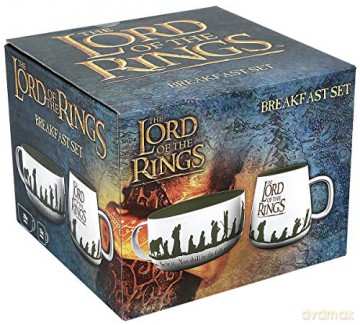 LORD OF THE RINGS Władca Pierścieni Zestaw śniadaniowy: kubek, miska