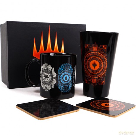 MAGIC THE GATHERING - Pck Glass XXL + Kubek + 2 Coasters Planeswalker