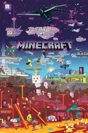 MINECRAFT World Beyond Plakat (91.5x61)
