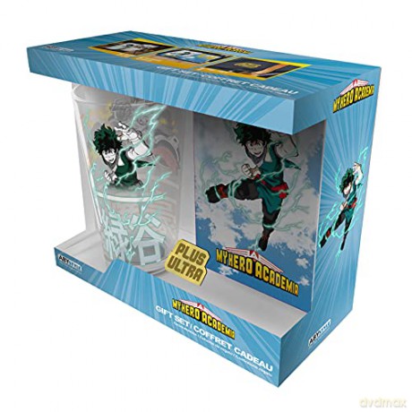 MY HERO ACADEMIA - Pck XXL glass + Pin + Pocket Notebook Heroes
