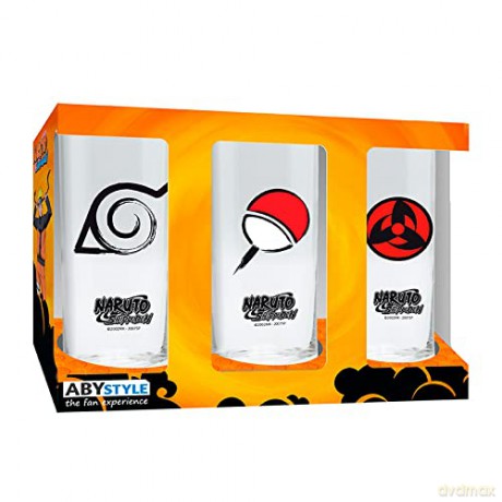 NARUTO SHIPPUDEN - Szklanki zestaw 3 szt.