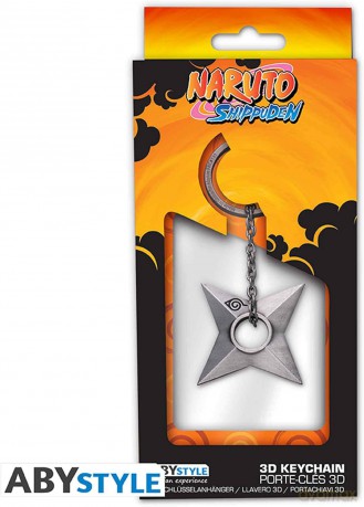 NARUTO SHIPPUDEN Shuriken Konoha Brelok 3D