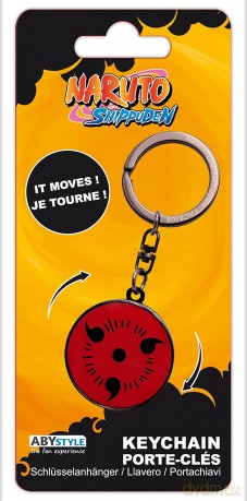 NARUTO SHIPPUDEN - Moving Keychain Sharingan X4