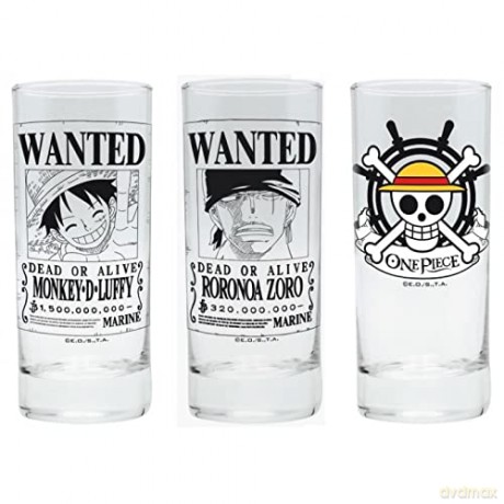 ONE PIECE - szklanki zestaw 3 szt.
