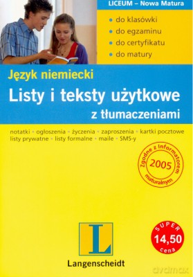 Listy I Teksy Użytkowe Język Niemiecki - Mirosława Podkowińska-Lisowicz [KSIĄŻKA]