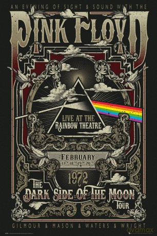 PINK FLOYD Rainbow Theatre Plakat (91.5x61)