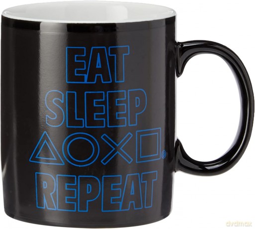 PLAYSTATION - Kubek Heat Change - 320 ml - Eat Sleep Repeat