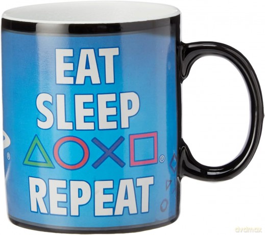 PLAYSTATION - Kubek Heat Change - 320 ml - Eat Sleep Repeat