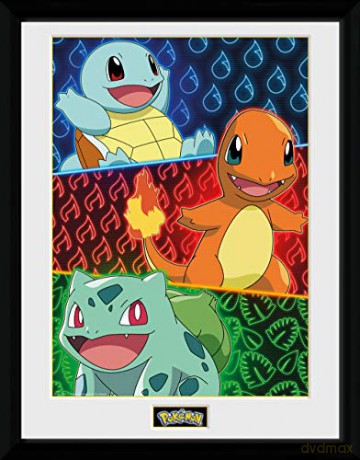 POKEMON Starters Plakat w ramce