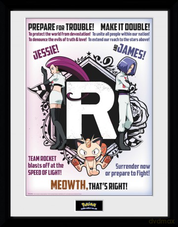 POKEMON Team Rocket Plakat w ramce (30x40)