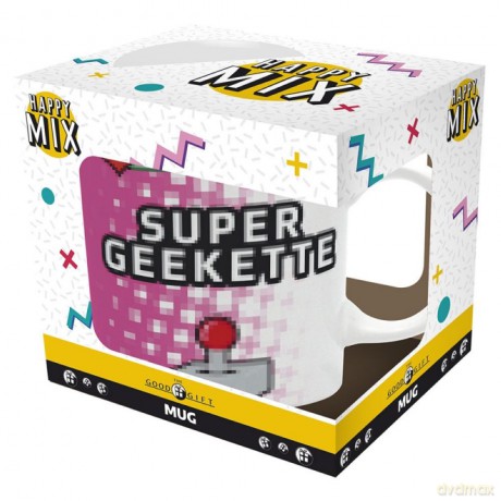 Retro Gaming - Kubek 320 ml - Happy Mix - Super Geekette - box