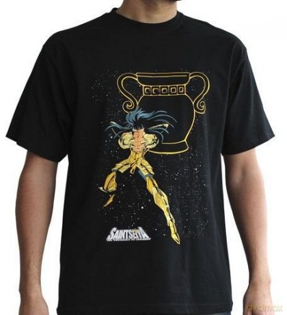 SAINT SEIYA - T-shirt Aquarius Camus man SS black - basic