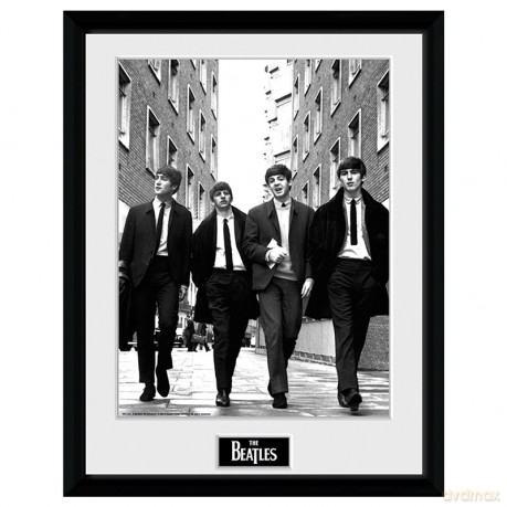 THE BEATLES - Framed poster In London Portrait (30x40)