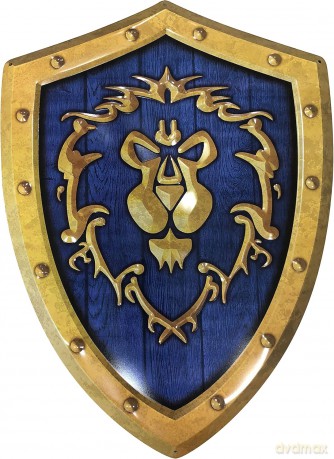 WORLD OF WARCRAFT Alliance tarcza tabliczka metalowa(26x35)