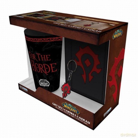 WORLD OF WARCRAFT Zestaw XXL: szklanka, brelok, Notes Horda