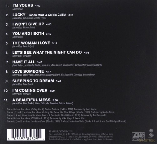 Jason Mraz: Lalalalovesongs [CD]