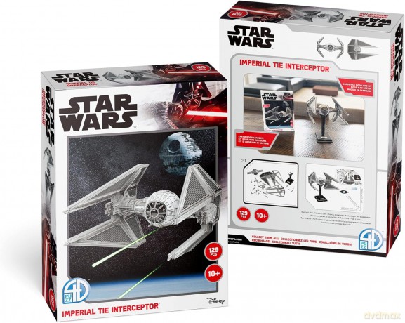 Star Wars (Gwiezdne Wojny) Imperial TIE Interceptor 129 el. 3D [PUZZLE]
