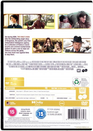 The King's Man (King's Man: Pierwsza misja) [DVD]