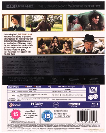 The King's Man (King's Man: Pierwsza misja) [Blu-Ray 4K]+[Blu-Ray]
