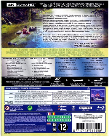 The Jungle Book (Księga dżungli) [Blu-Ray 4K]+[Blu-Ray]