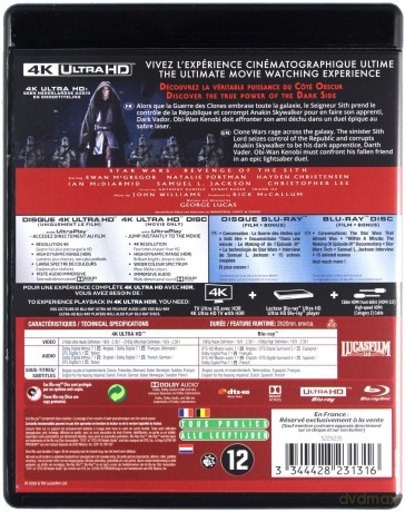 Star Wars: Episode III - Revenge of the Sith (Gwiezdne wojny: Część III - Zemsta Sithów) [Blu-Ray 4K]+[2xBlu-Ray]
