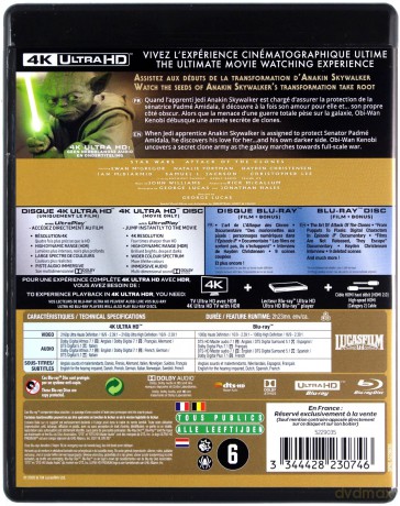 Star Wars: Episode II - Attack of the Clones (Gwiezdne wojny: Część II - Atak klonów) [Blu-Ray 4K]+[2xBlu-Ray]