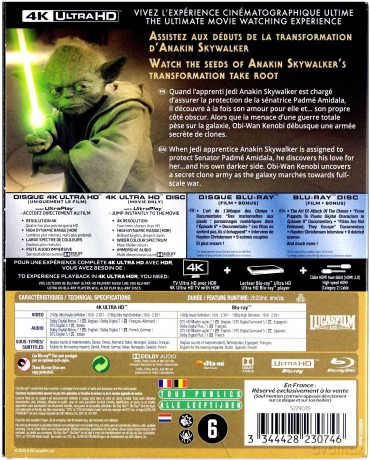 Star Wars: Episode II - Attack of the Clones (Gwiezdne wojny: Część II - Atak klonów) [Blu-Ray 4K]+[2xBlu-Ray]