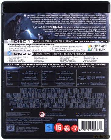 Alien: Covenant (Obcy: Przymierze) [Blu-Ray 4K]+[Blu-Ray]