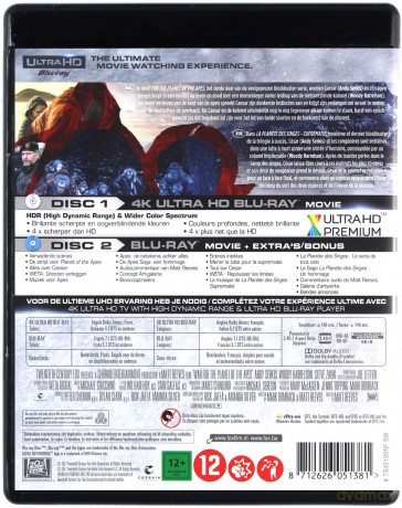 Wojna o planetę małp [Blu-Ray 4K]+[Blu-Ray]