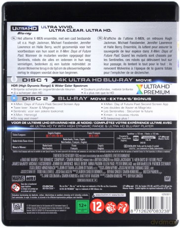 X-Men: Days of Future Past (X-Men: Przeszłość, która nadejdzie) [Blu-Ray 4K]+[Blu-Ray]