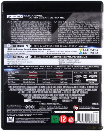 X: First Class (X-Men: Pierwsza klasa) [Blu-Ray 4K]+[Blu-Ray]