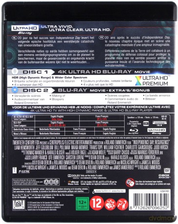Independance Day: Resurgence (Dzień Niepodległości: Odrodzenie) [Blu-Ray 4K]+[Blu-Ray]