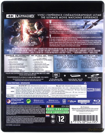 Captain America: Civil War (Kapitan Ameryka: Wojna bohaterów) [Blu-Ray 4K]+[Blu-Ray]