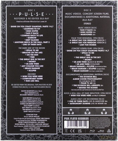 Pink Floyd: P.U.L.S.E. Restored & Re-Edited [2xBlu-Ray]