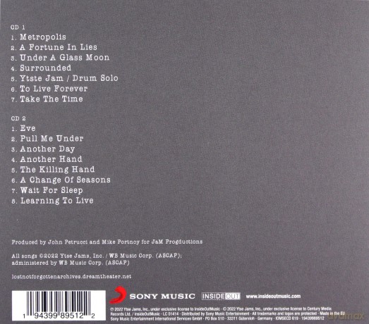 Dream Theater: Lost Not Forgotten Archives: Live in NYC - 1993 (Special) [2CD]