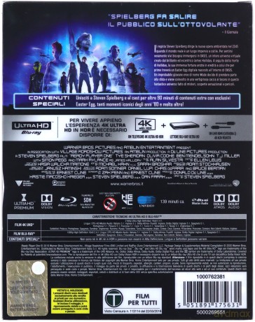 Player One (Titans of Cult) (steelbook) [Blu-Ray 4K]+[Blu-Ray]