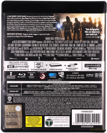 Liga Sprawiedliwości Zacka Snydera [Blu-Ray 4K]+[Blu-Ray]
