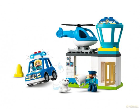 LEGO DUPLO Town Posterunek policji i helikopter (10959) [KLOCKI]